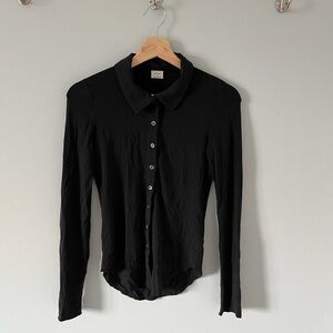 Wilfred Jet Black Blouse